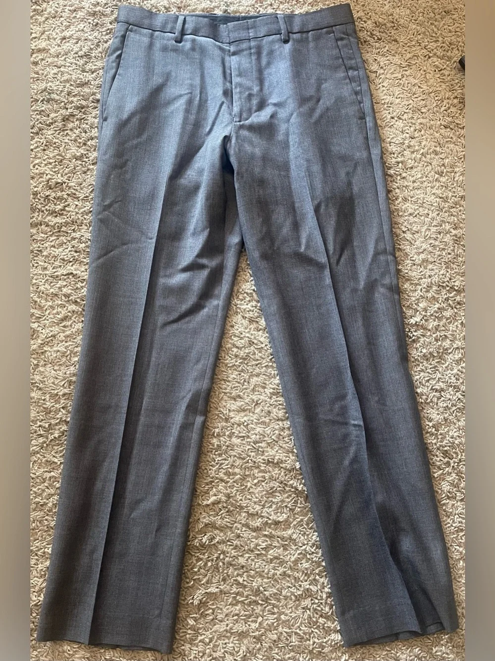 J.Crew Ludlow Tollegno Italian Wool Dress Pants Gray 30 x 29